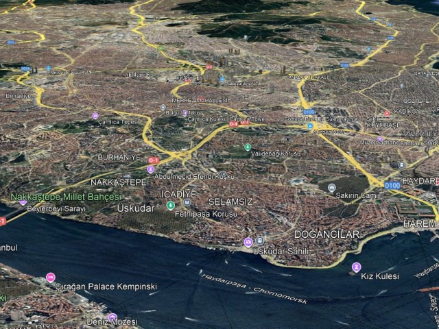 İSTANBUL ÜSKÜDAR AlTUNİZADE KISIKLI BÖLGESİ'NDE SATILIK ARAZİ