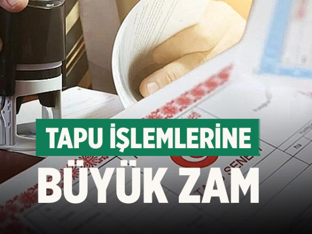 Tapu İşlemlerinde Yeni Dönem: Döner Sermaye Harçlarına Zam Geldi!