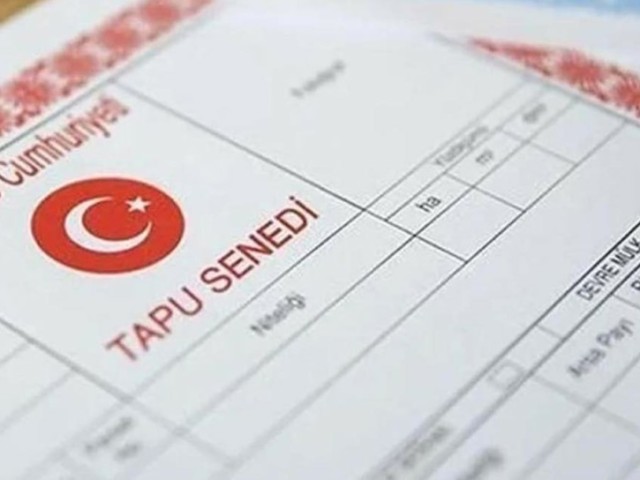 Tapu İşlemleri için 750 TL Ek Ücret Alınacak